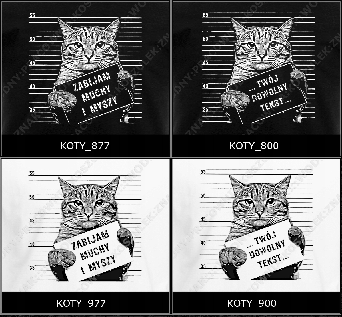 koszulka PODUSZKA kot koty z kotem Dodaj SwójNAPIS EAN (GTIN) 5098747998556