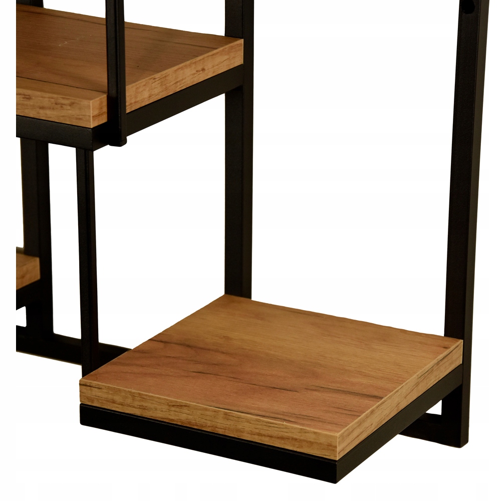 Kwietnik wiszący na ścianę półka ścienna loft duża 6 blatów Wysokość produktu 75 cm