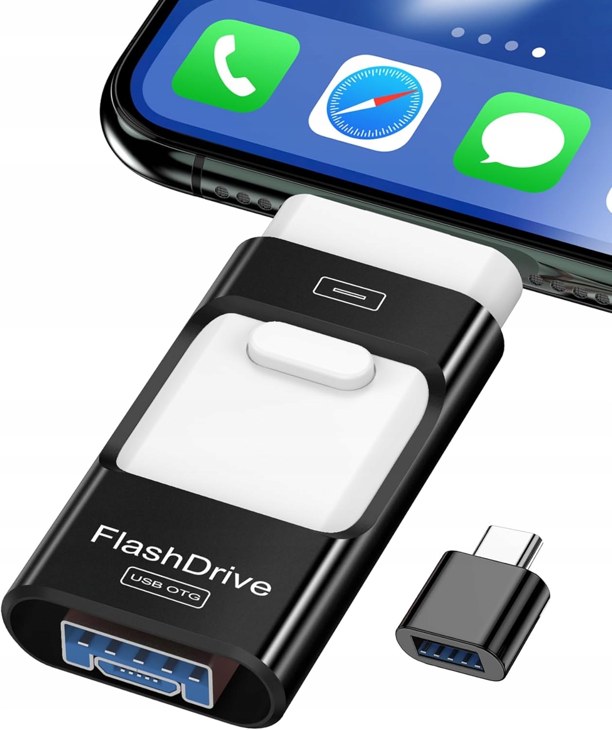 Flash Disk Pro Telefon Přenosný Paměťový Disk 256 Gb Lightning Usb Adaptér