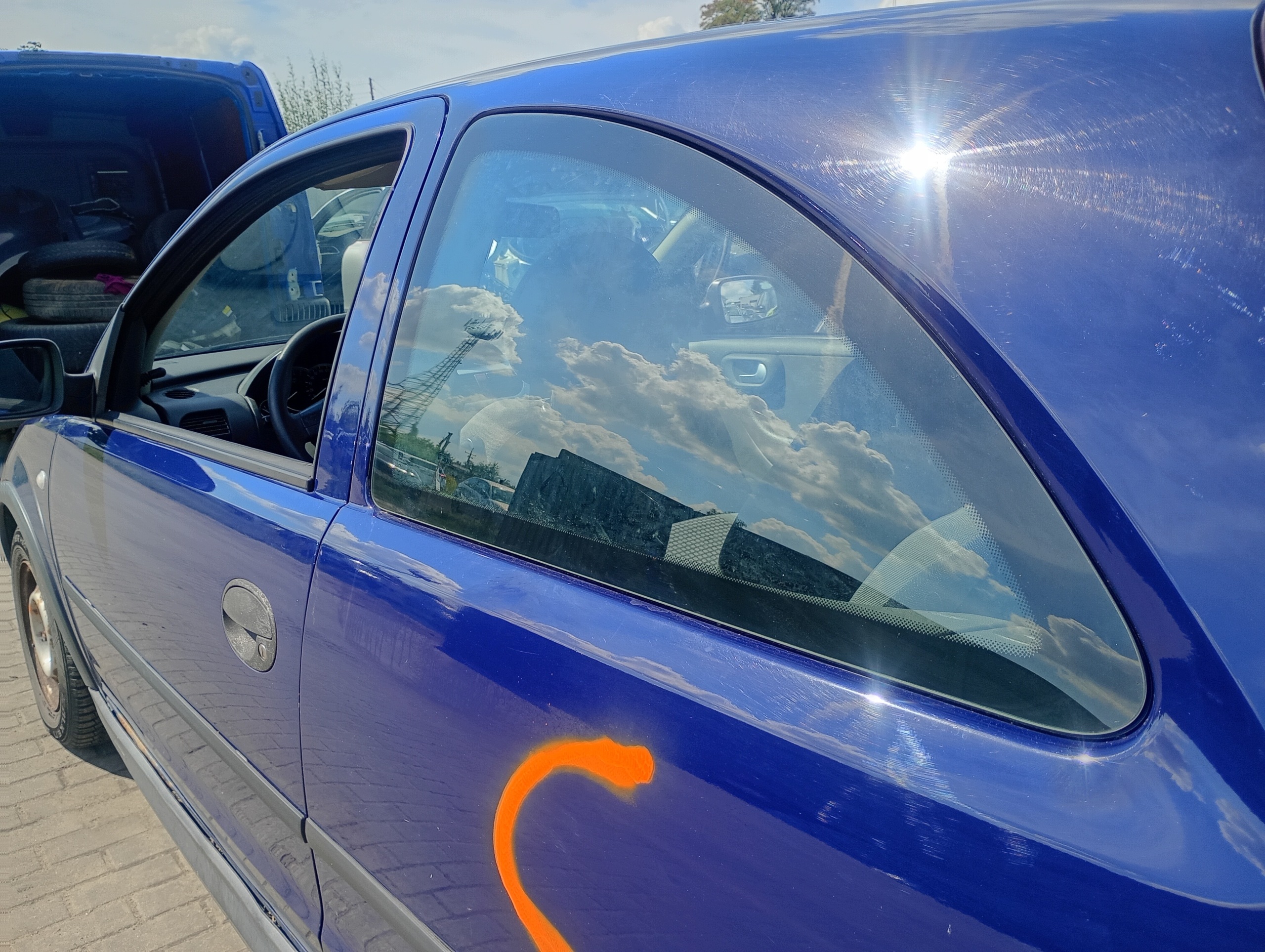 window side bodywork left rear rear part Opel Corsa C 00-09