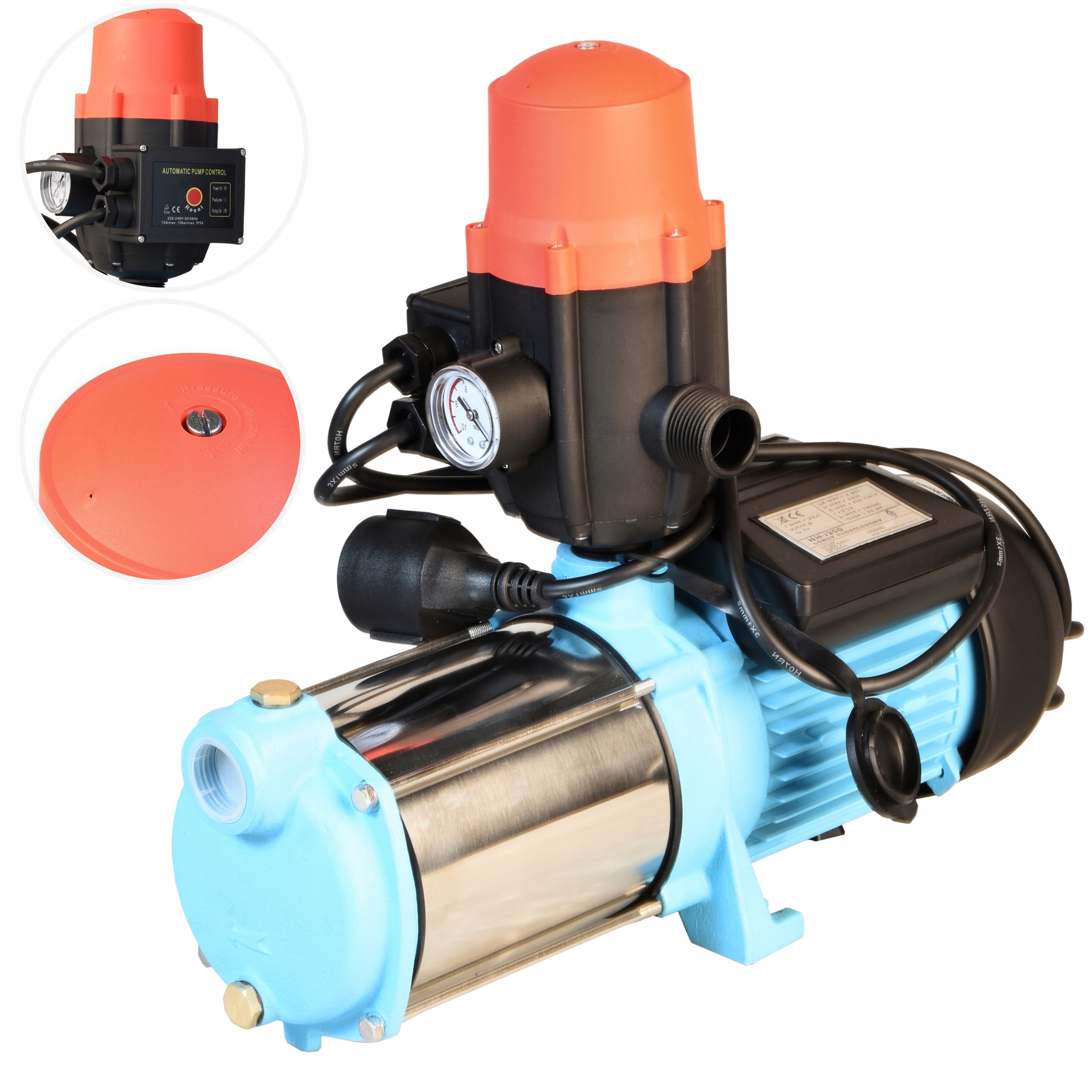 Čerpadlo S Automatickým Ovládaním 1300 W 100 L/min, Pripravené Na Inoxovú Prevádzku, Regulácia