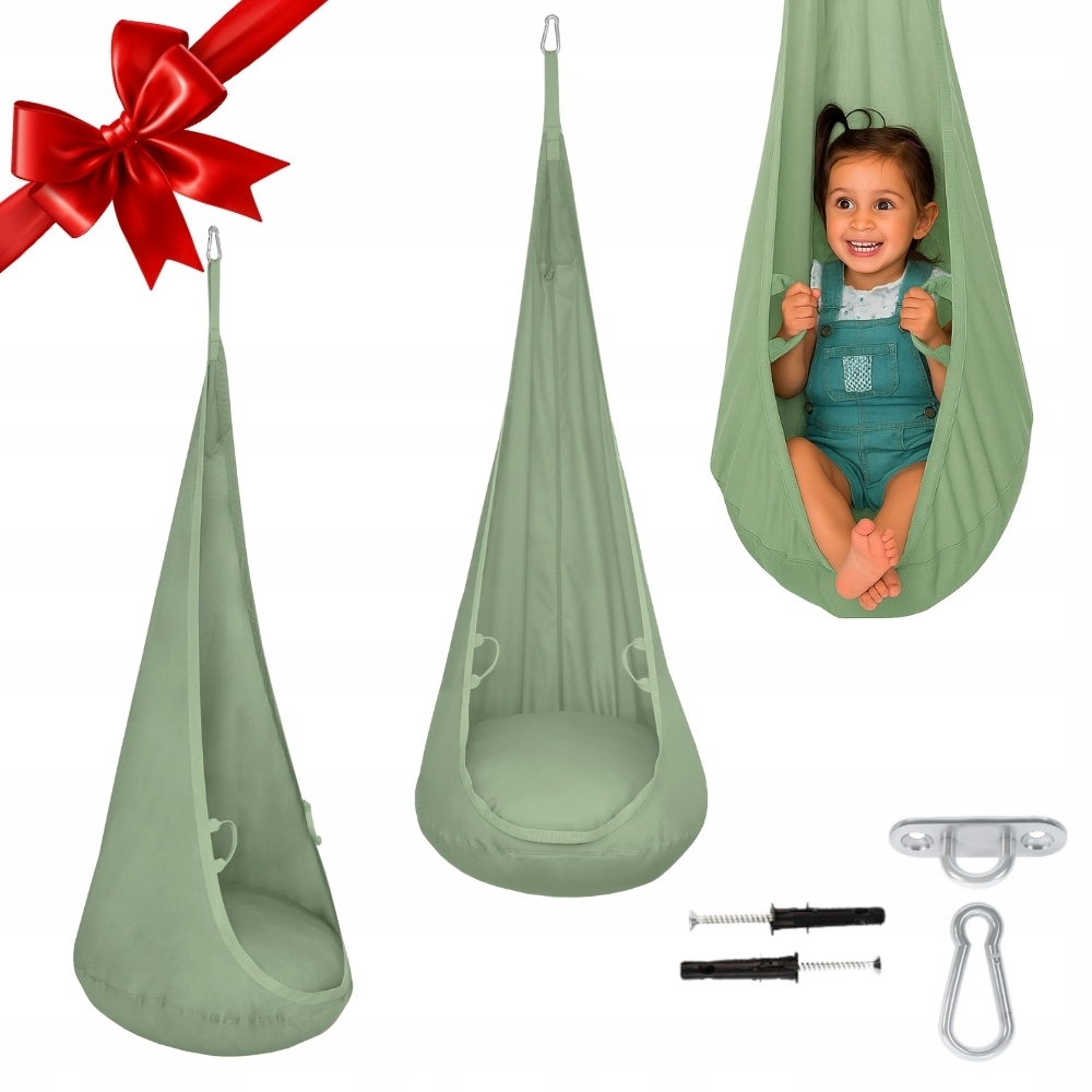 Mamoi Kokon pro děti Závěsné Křeslo, Houpačka kokon !bonus Montážní Háček!