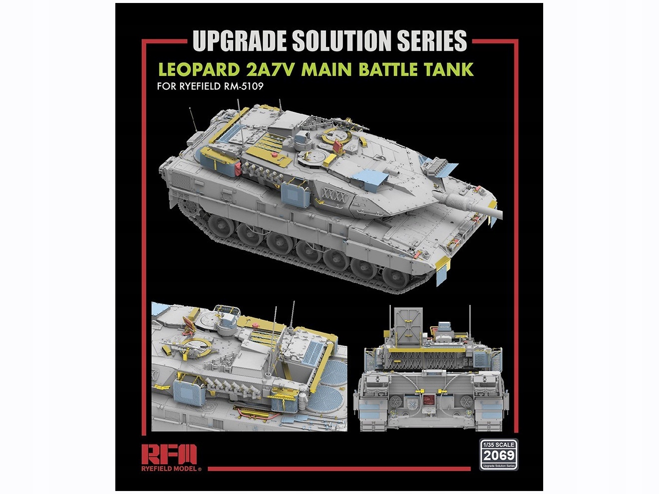 Sada vylepšení Upgrade set pro RM-5109 Leopard 2A7V RM-2069 Rfm