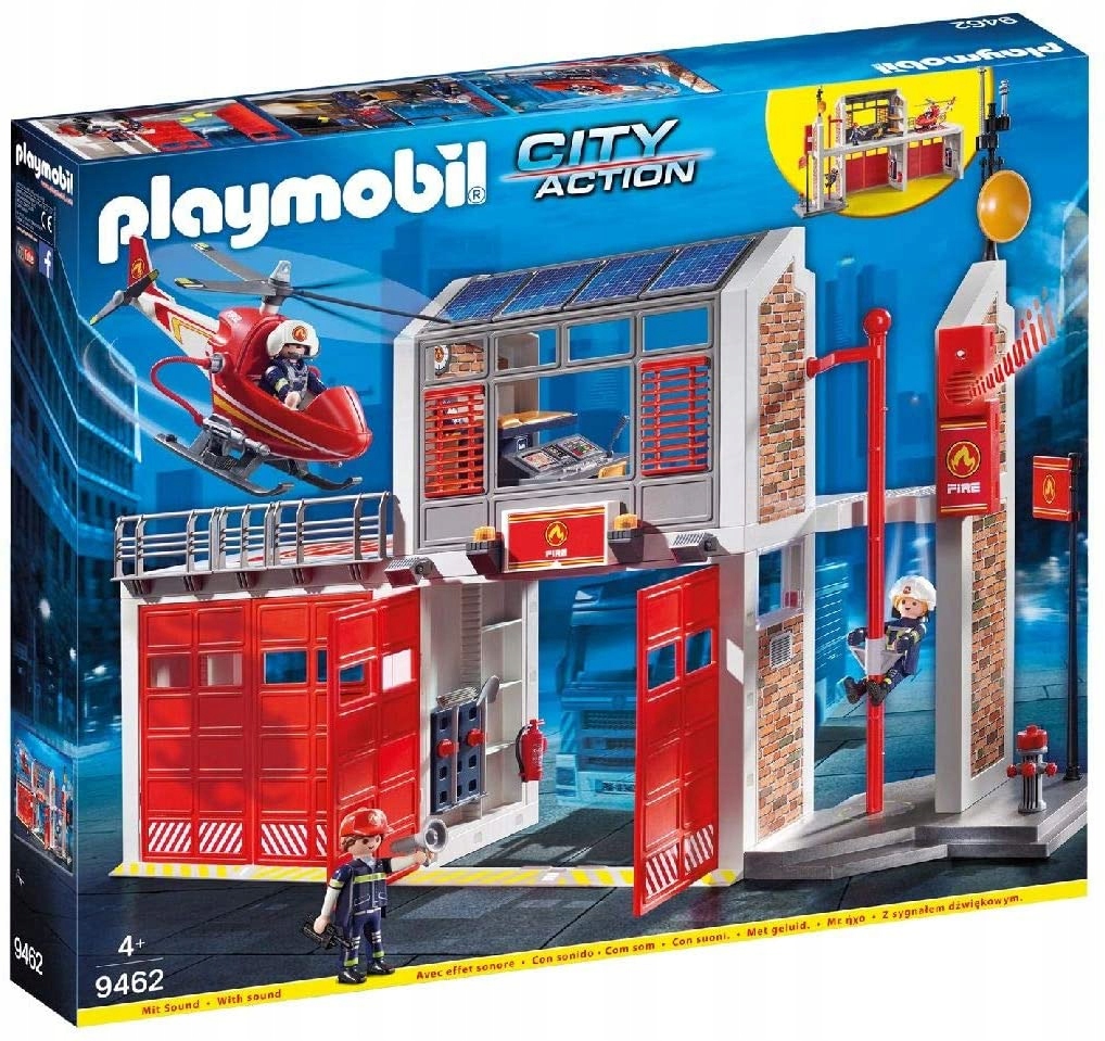 PLAYMOBIL CITY ACTION 9462 DUŻA REMIZA STRAŻACKA