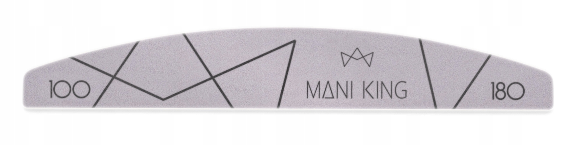 Pilnik do Paznokci Manicure Półksiężyc Łódka 100/180 ManiKing Zestaw 100szt Typ półksiężyc (łódka)