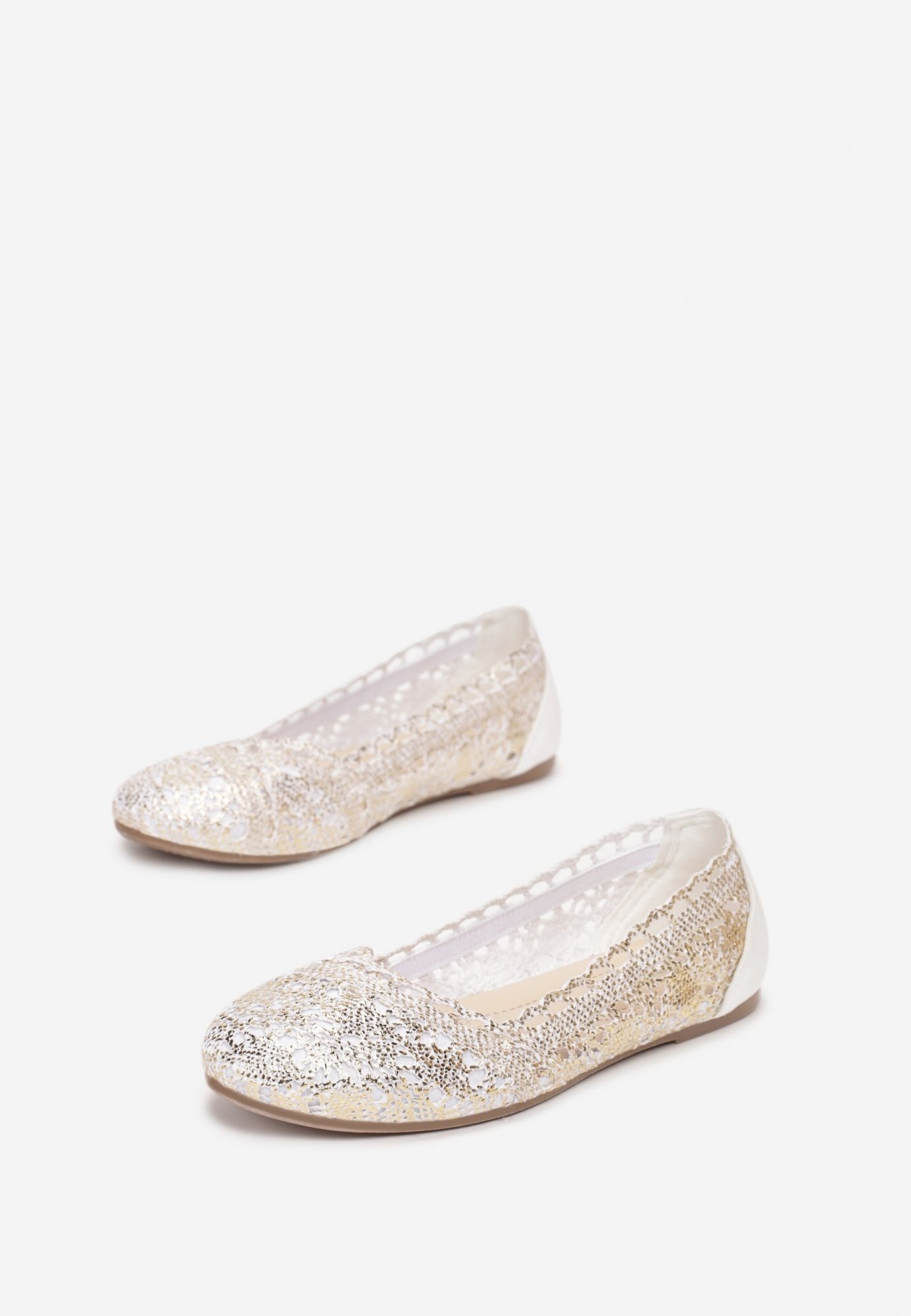 

Born2Be Złote Balerinki damskie 38