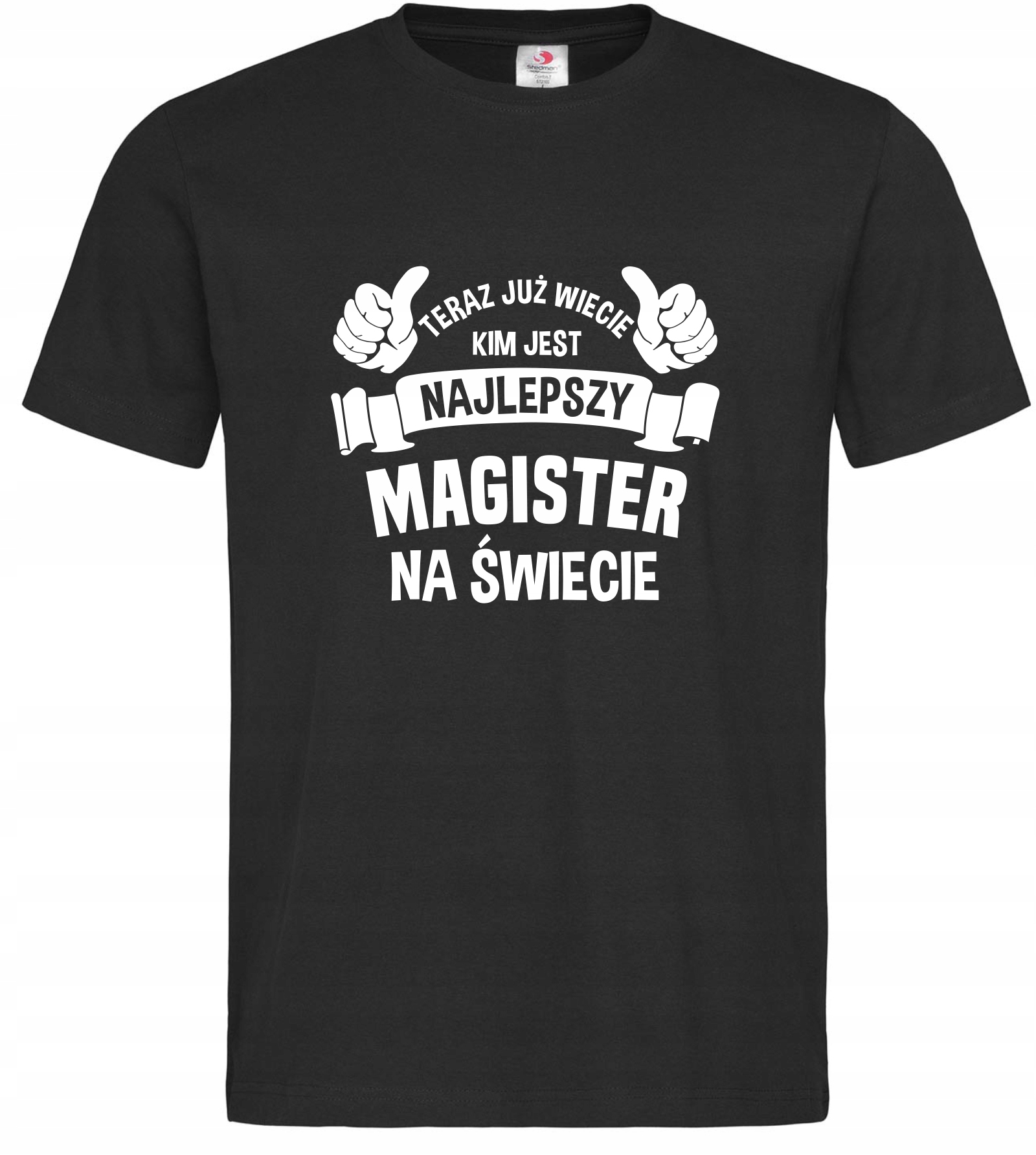 

koszulka Najlepszy Magister z zabawnym nadrukiem L