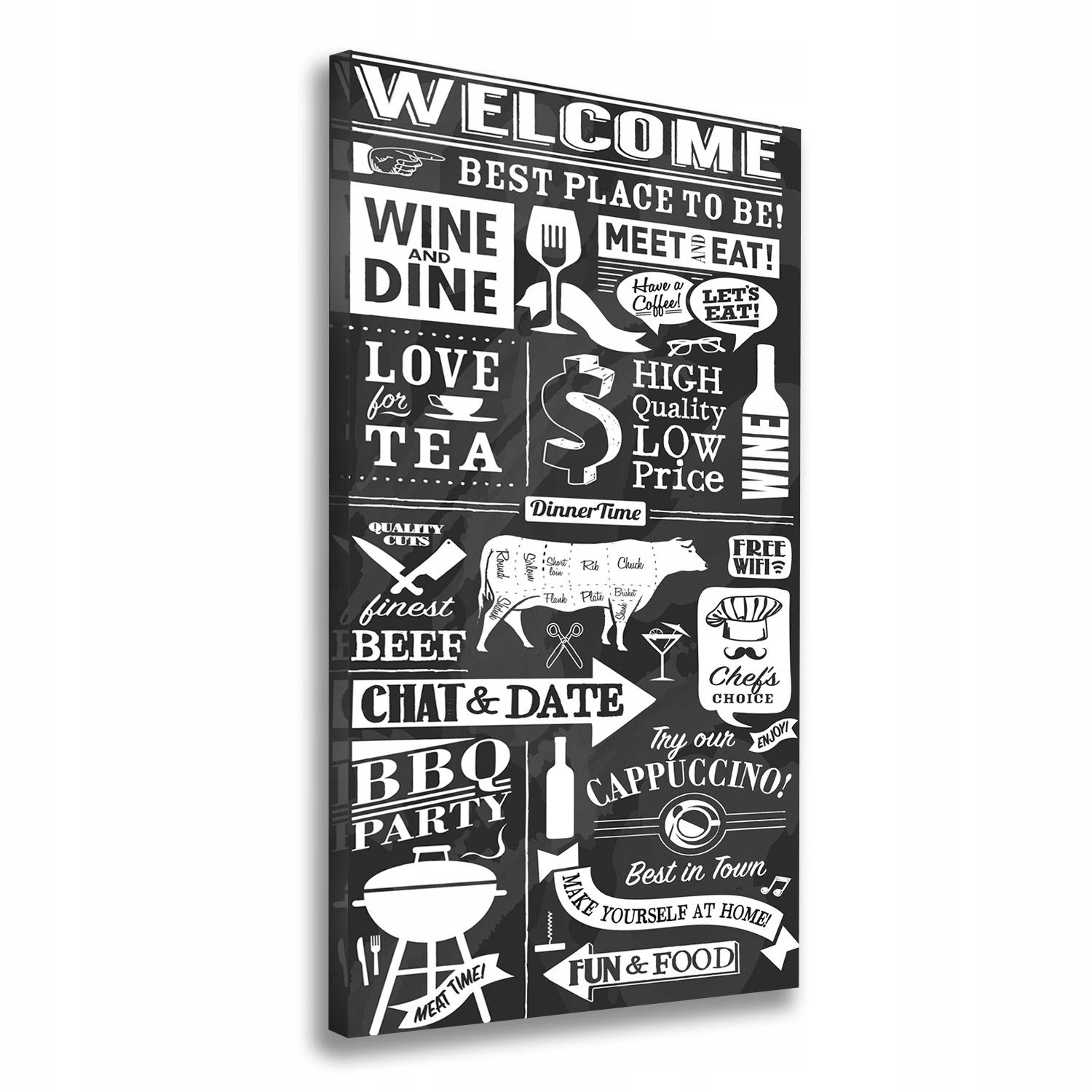 

Foto obraz na płótnie do salonu Restauracja 50x100