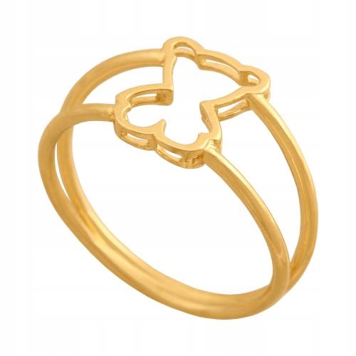 Prstýnek 585 s módním medvídkem jako dárek k Valentýnu