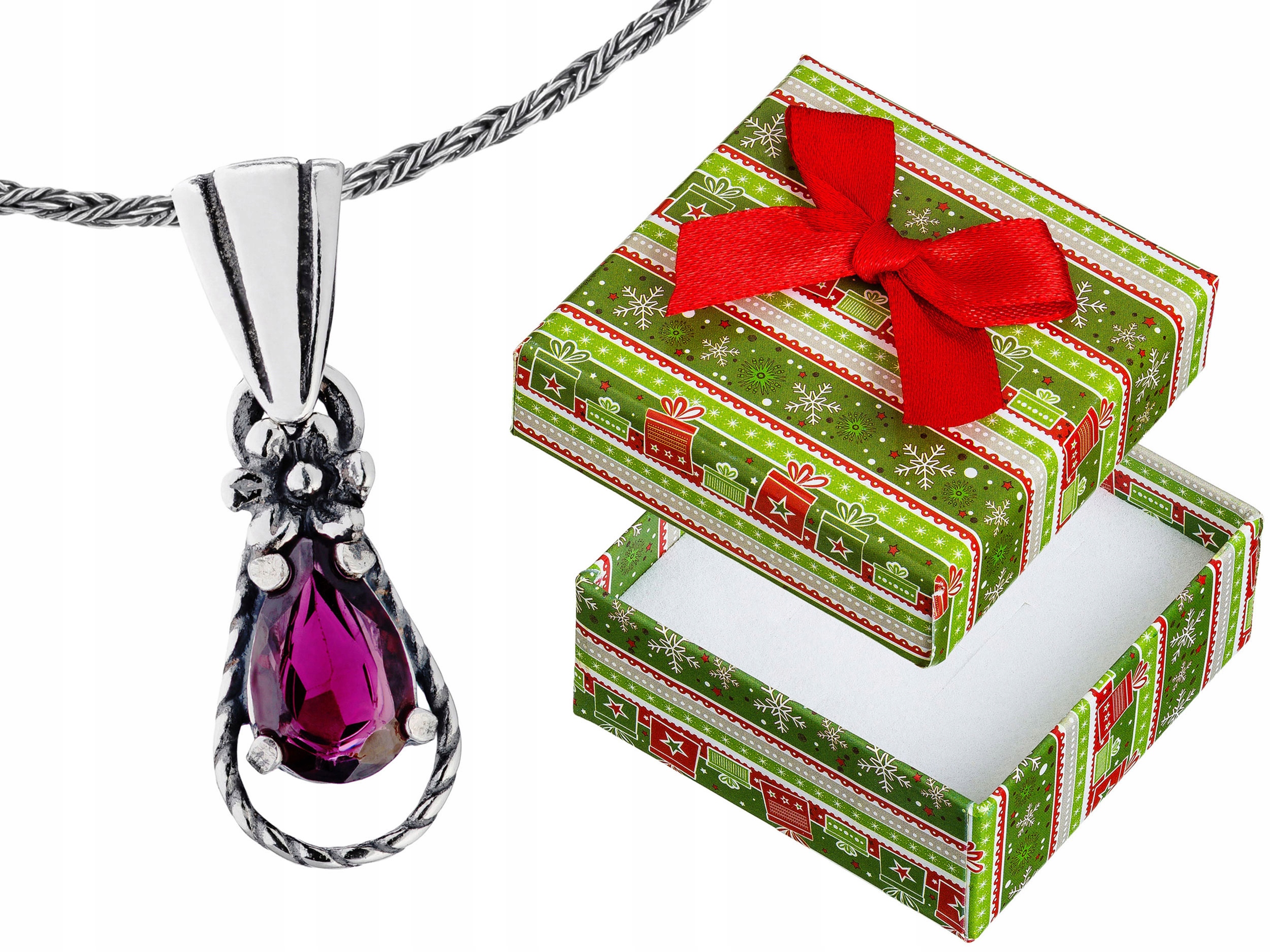 Krátký Stříbrný Oxidovaný Dámský Náhrdelník Kapka Zirkon Slza Choker 38