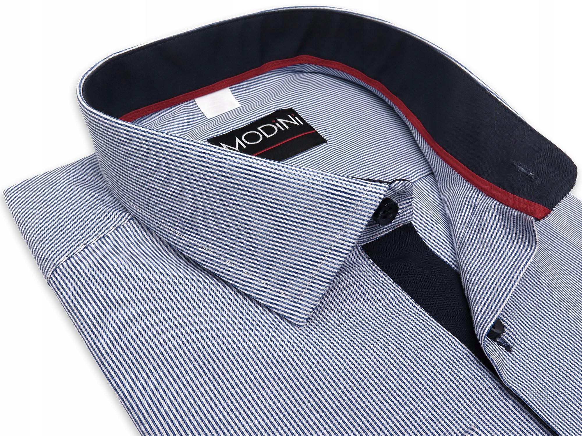 

Koszula męska w niebieskie prążki Y04 176-182 44-R