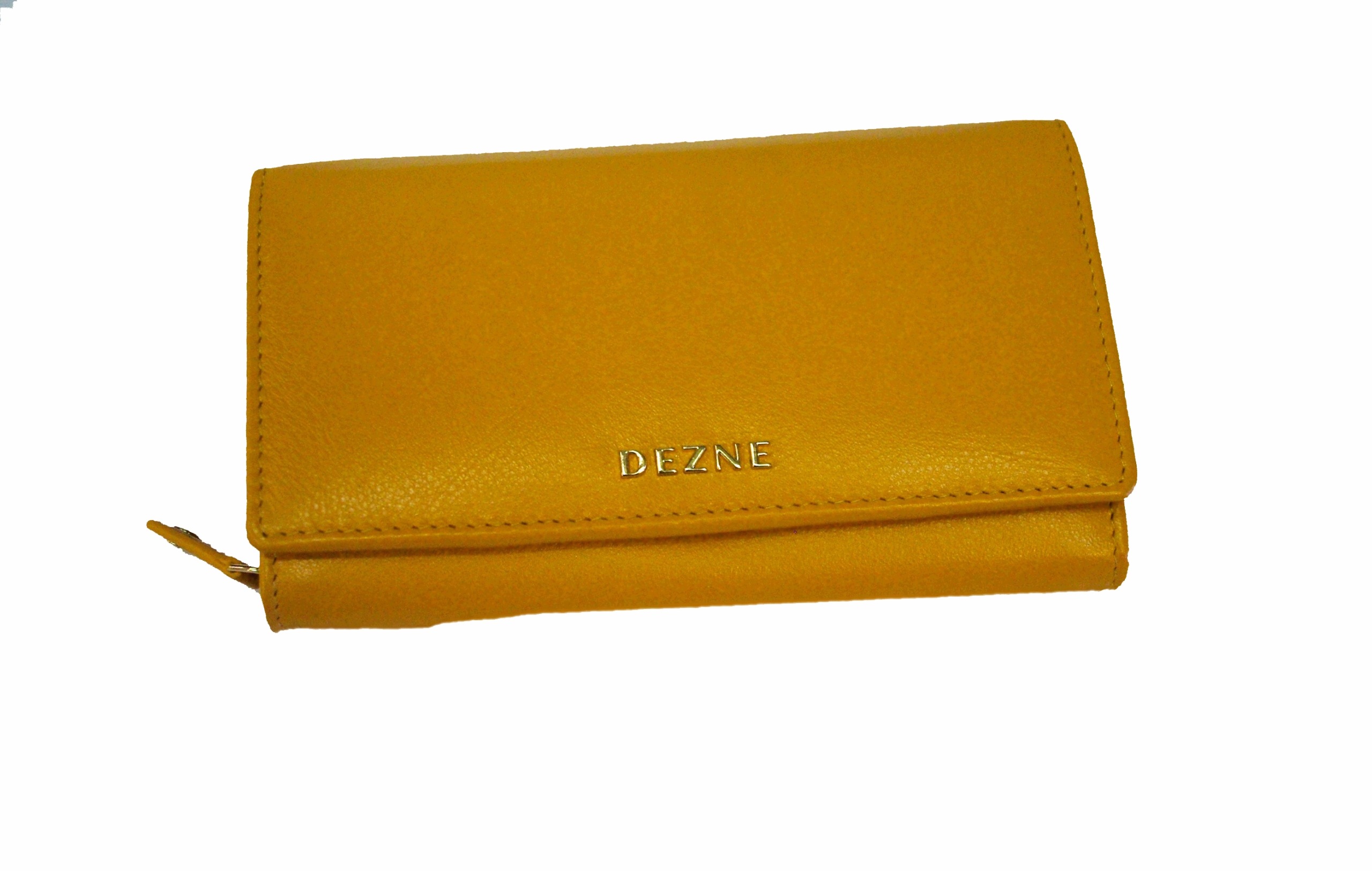 Dámská peněženka Dezne přírodní kůže žlutá