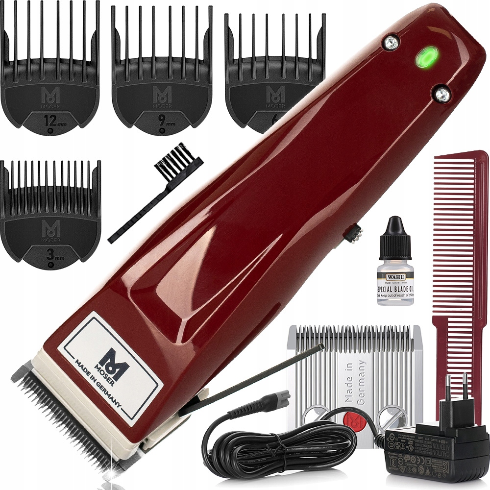 Strojek Na Vlasy Vousů Moser 1430B Cordless Pro Starblade 48 mm Nástavce