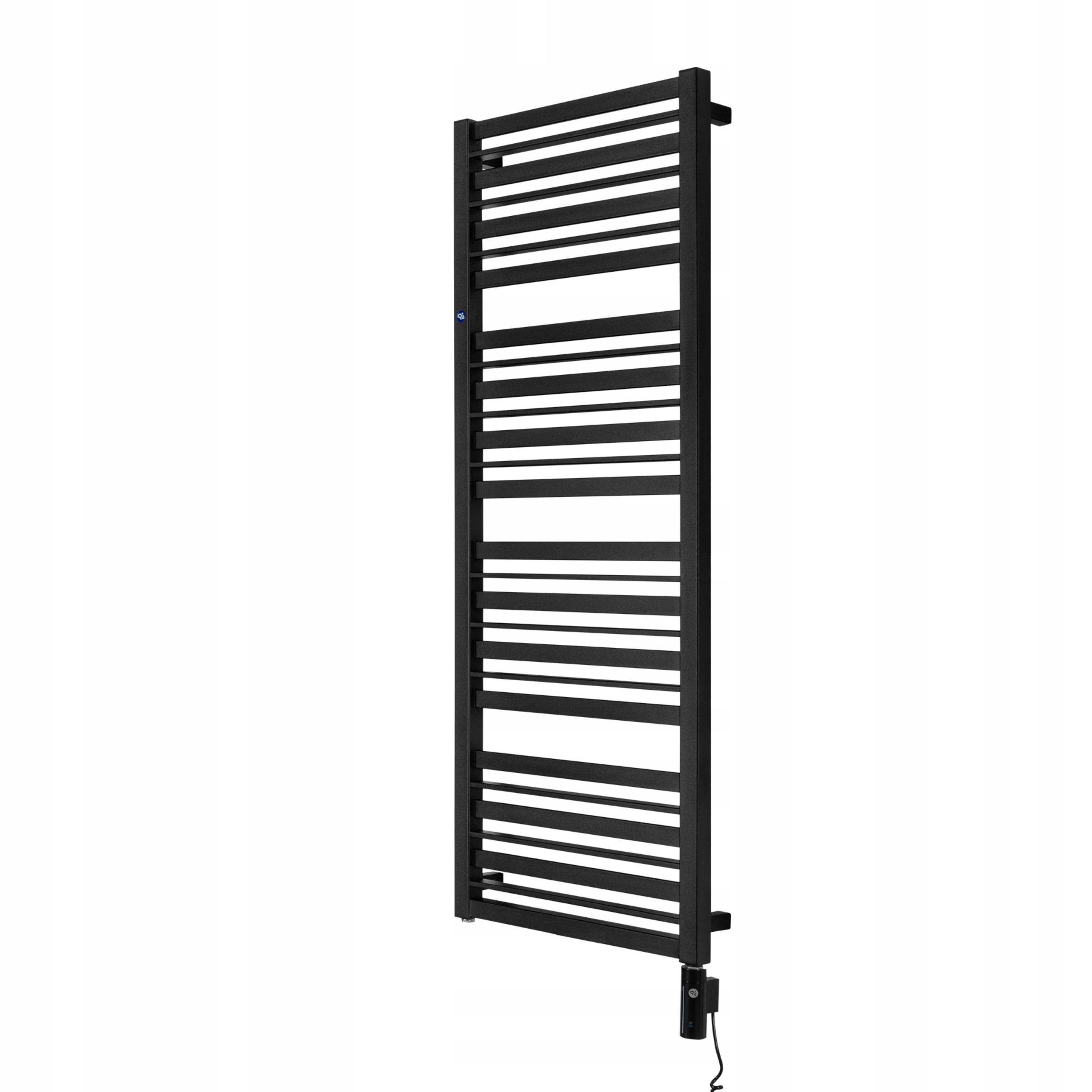 Grzejnik łazienkowy elektryczny Cod 1290x500 500W czarny prawy