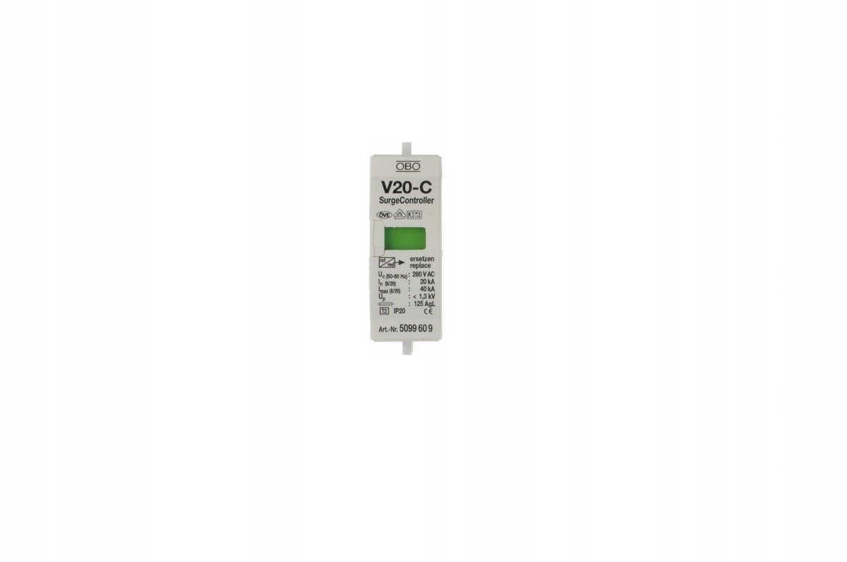 

Wkładka ogranicznika C 20kA 1,3kV V20-C/0-280