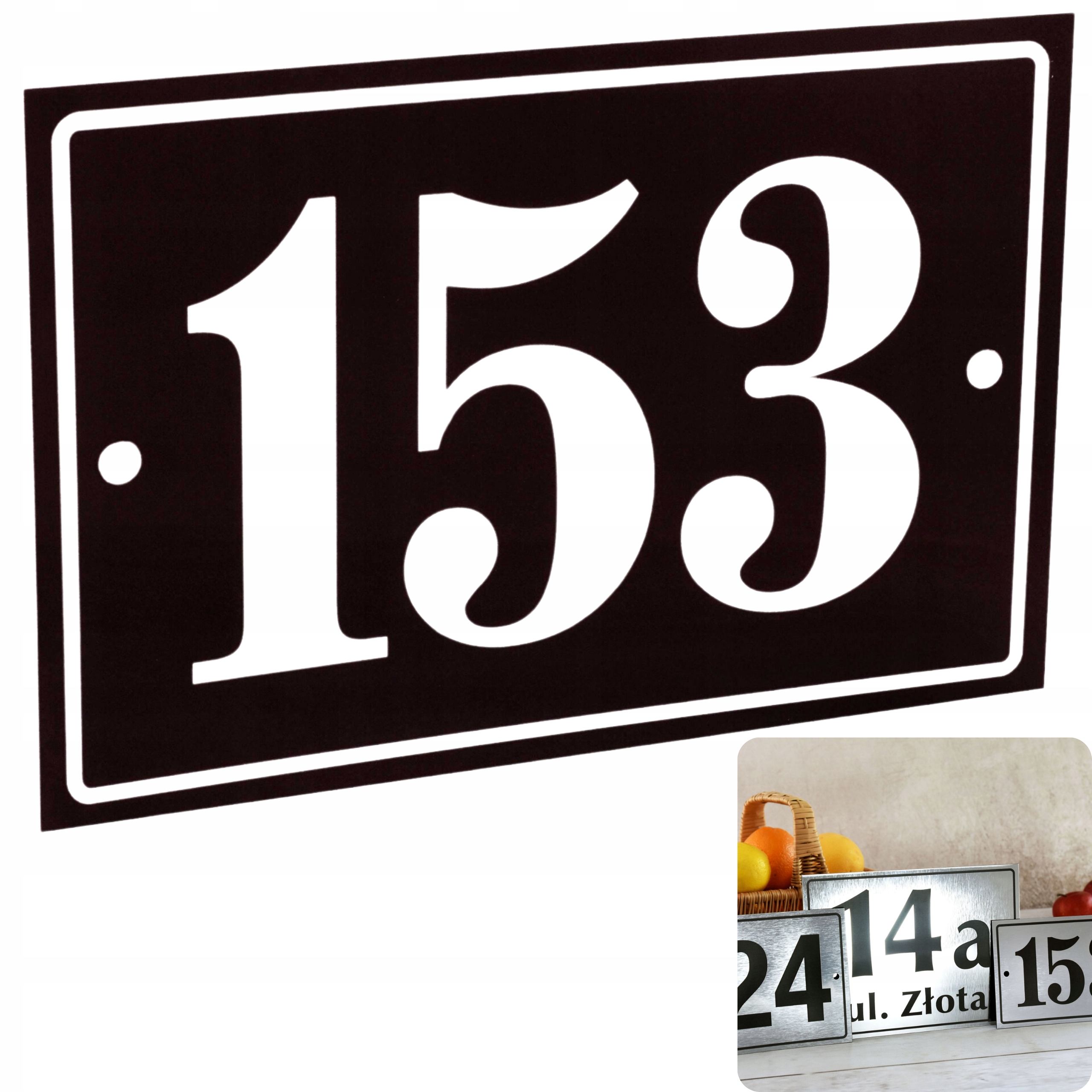 TABLICA ADRESOWA NUMER DOMU TABLICZKA LAMINAT NA DOM 10x15CM GRAWER