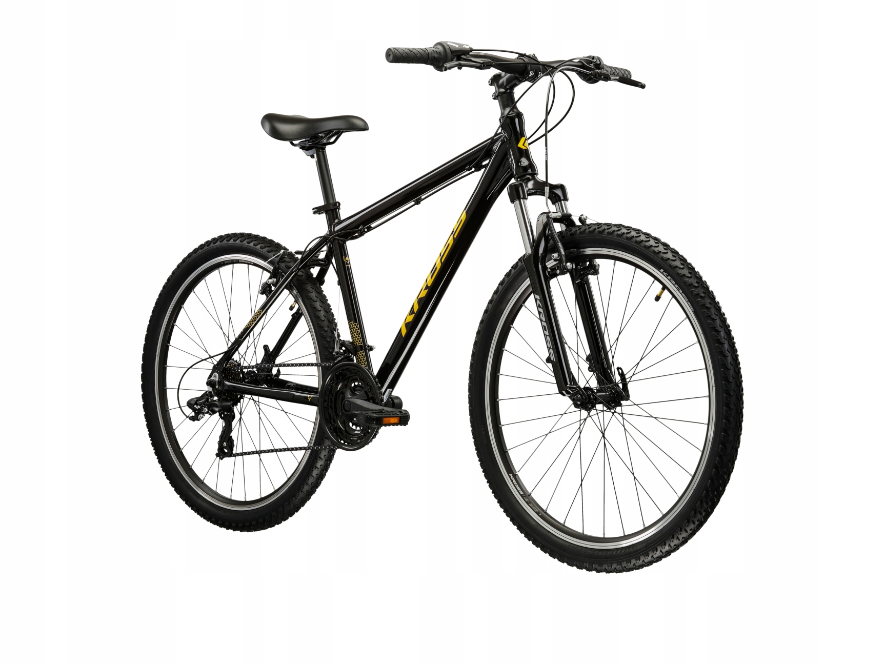 Rower Mtb Kross Hexagon 1.0 rama 14 cali koło 26 " czarny żółty 2025