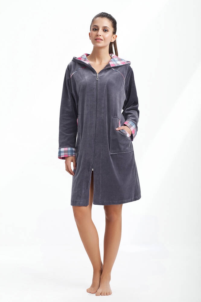 Dámský Župan 289/M Popelavý