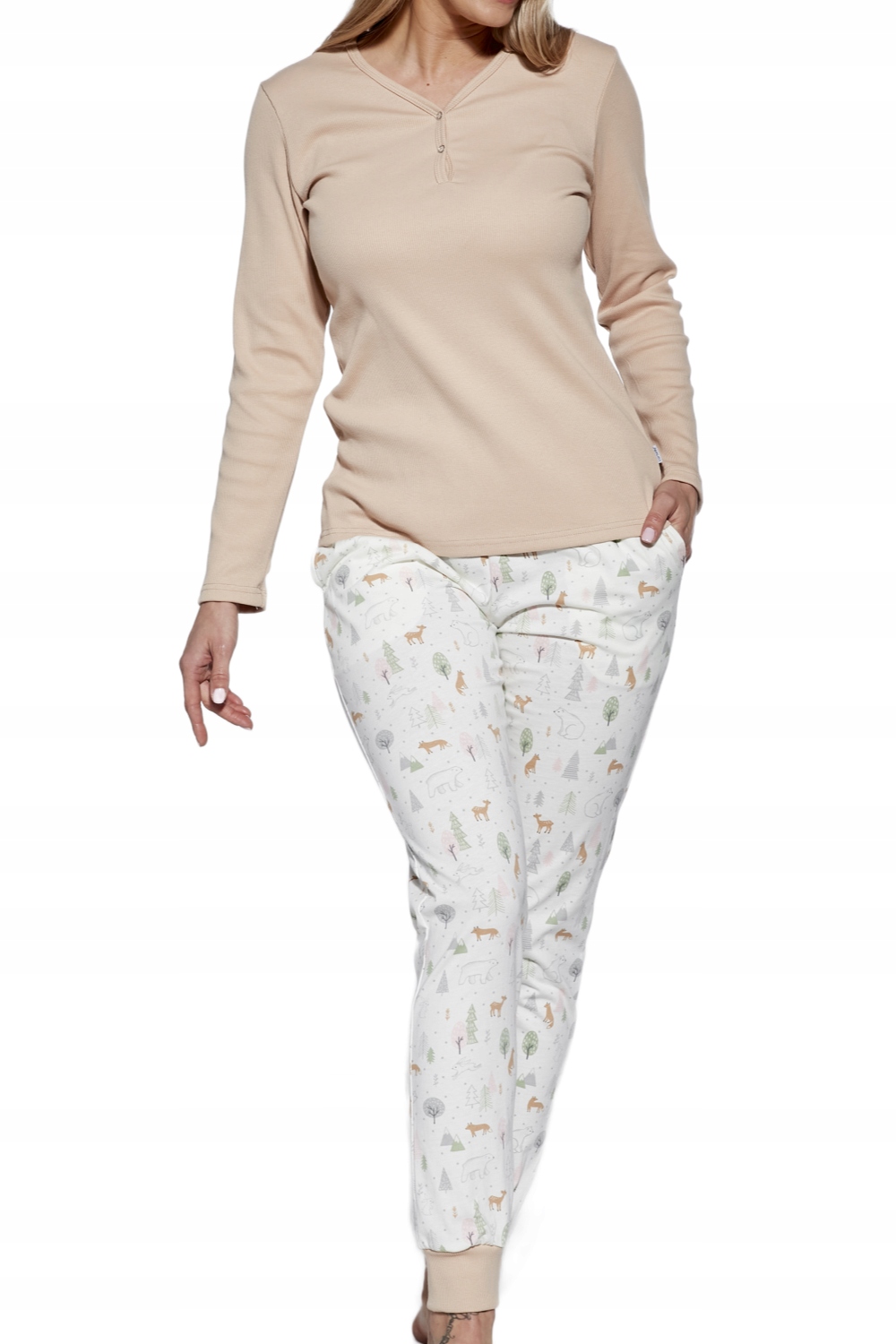 Dámské pyžamo Cornette Emy 723/351 béžové [2XL]