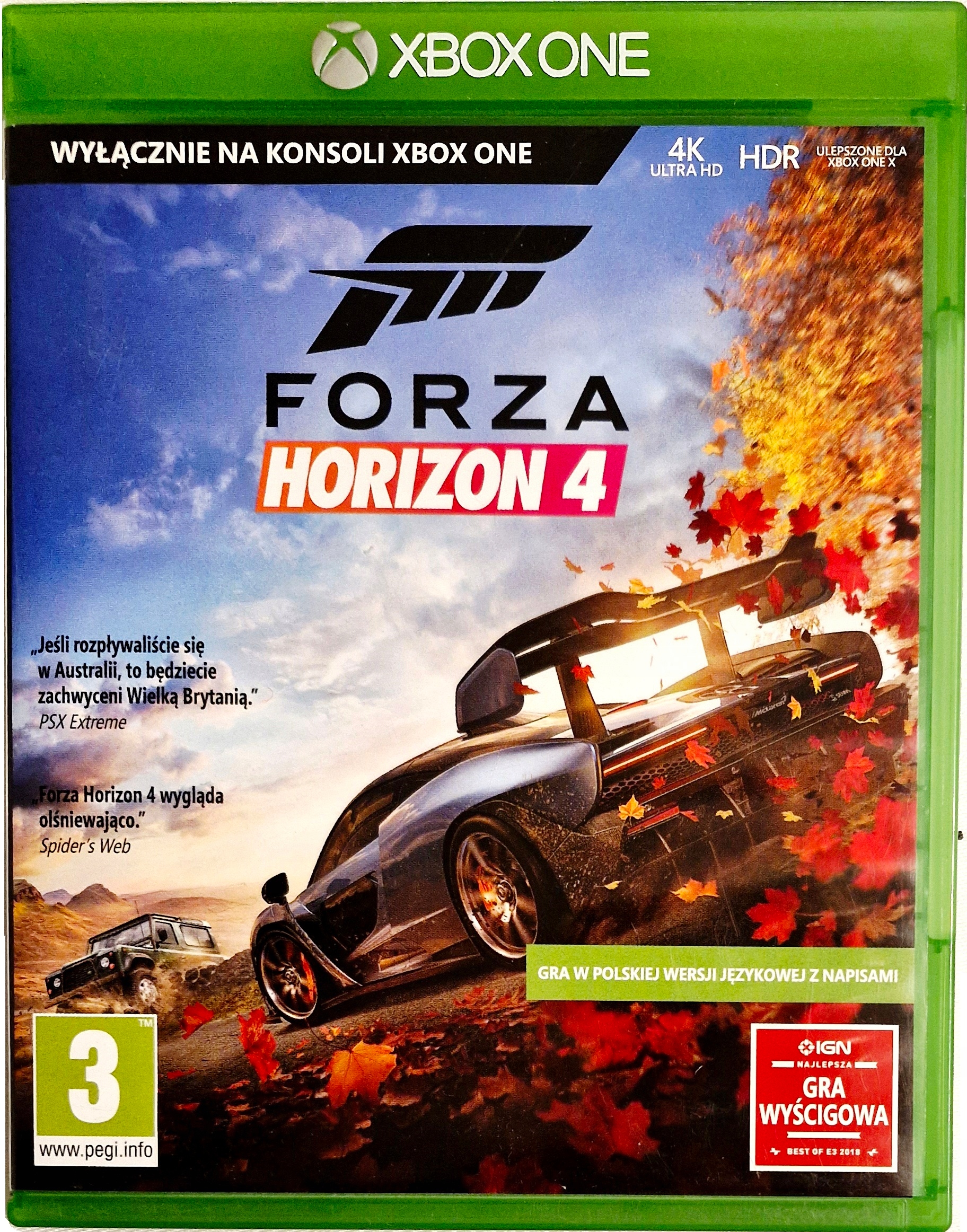 XBOX Forza Horizon 4 (Xbox ONE) Xbox One pudełkowa