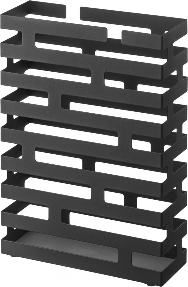 Stojan na dáždniky Yamazaki Brick, široký čierny