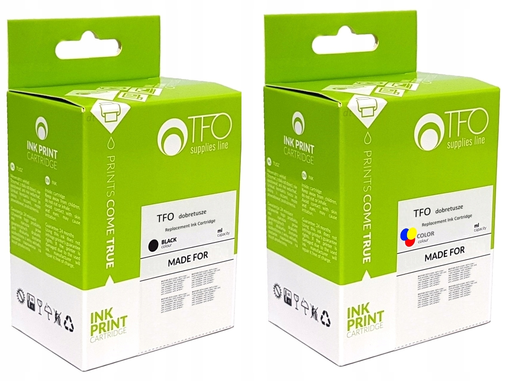 

2x Tusz Canon Pixma iP100 iP110 PGI-35BK CLI-36C