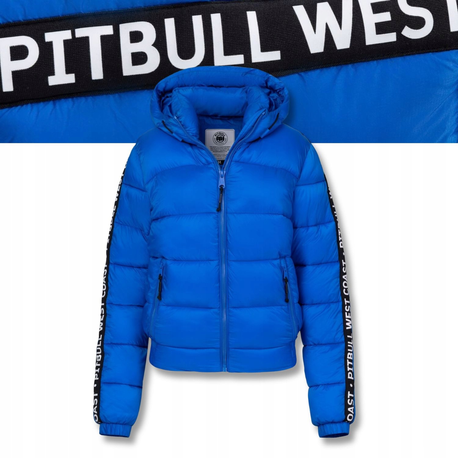 Dámská Zimní bunda prošívaná s kapucí Pitbull Solana Tape, zateplená