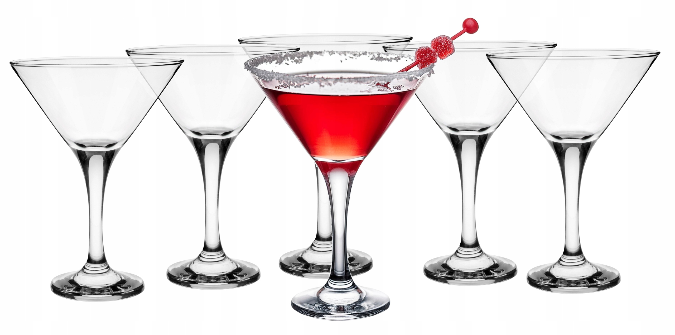 ZESTAW 6 KIELISZKÓW MARTINI DRINK KOKTAJL 150ML