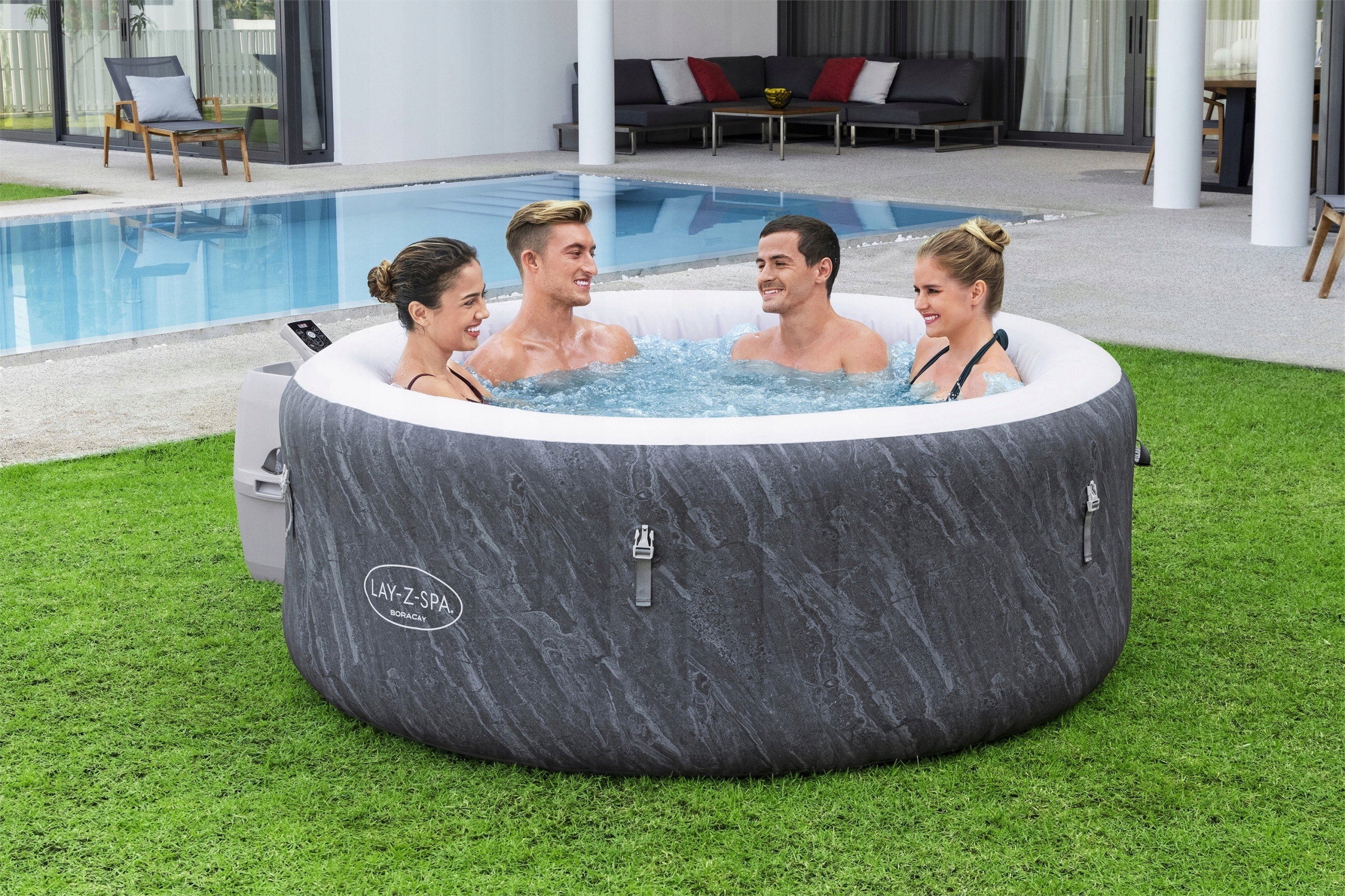 BESTWAY 60175 SPA HYDROMASAŻ Wi-Fi PODGRZEWACZ POMPA Szerokość produktu 180 cm