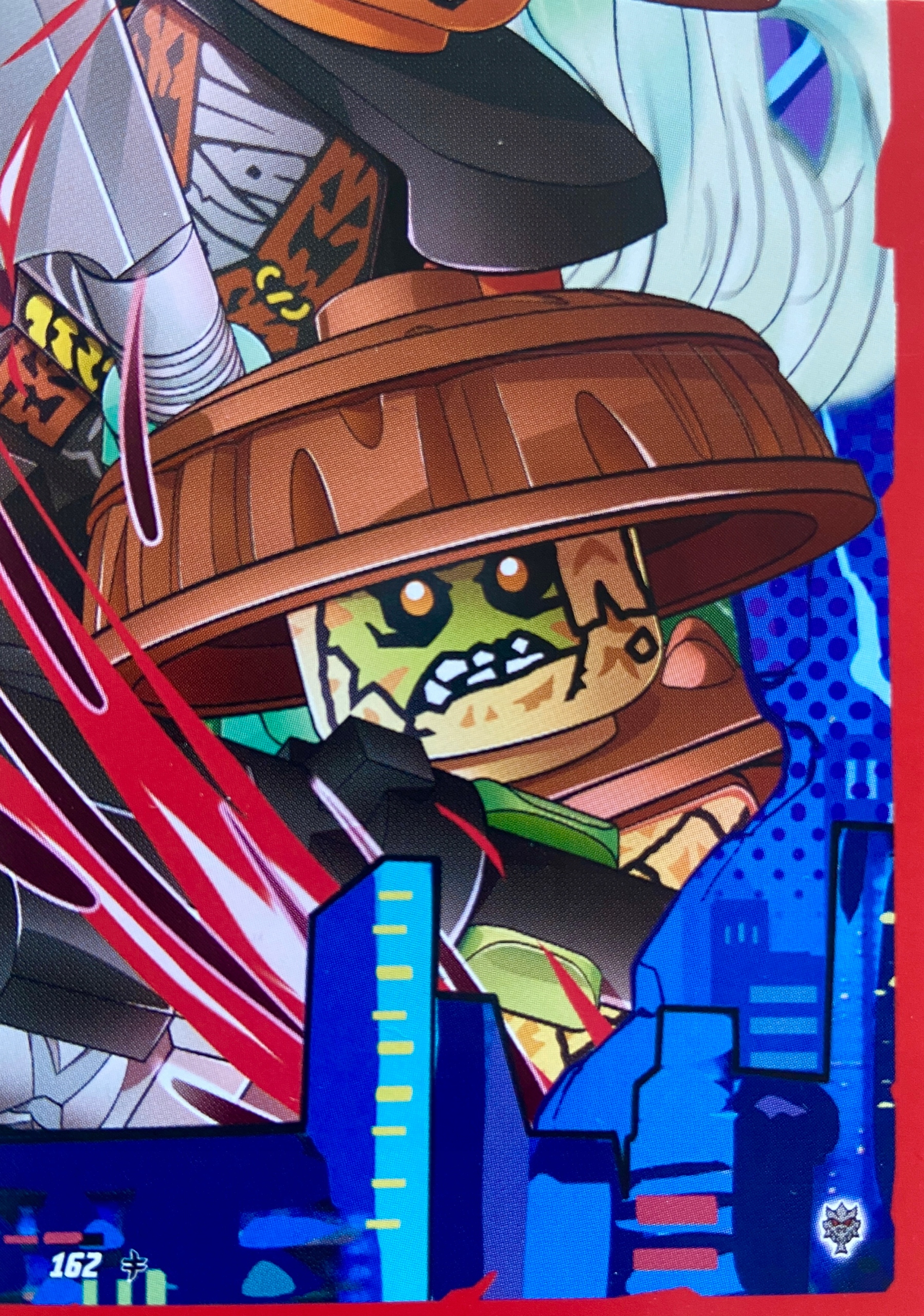 Lego Ninjago 2026 seria 11 Puzzle karta 162 Komiksowi dobrzy kontra źli