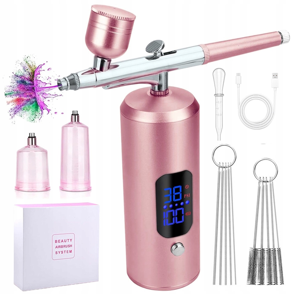 Sada Airbrushů Kovová, 3 Nastavení Pro Kreativní Práce