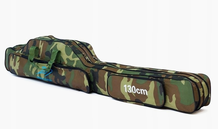 POKROWIEC WĘDKARSKI WODOODPORNY TORBA FUTERAŁ PLECAK WĘDKI 2 KOMOROWY 130cm