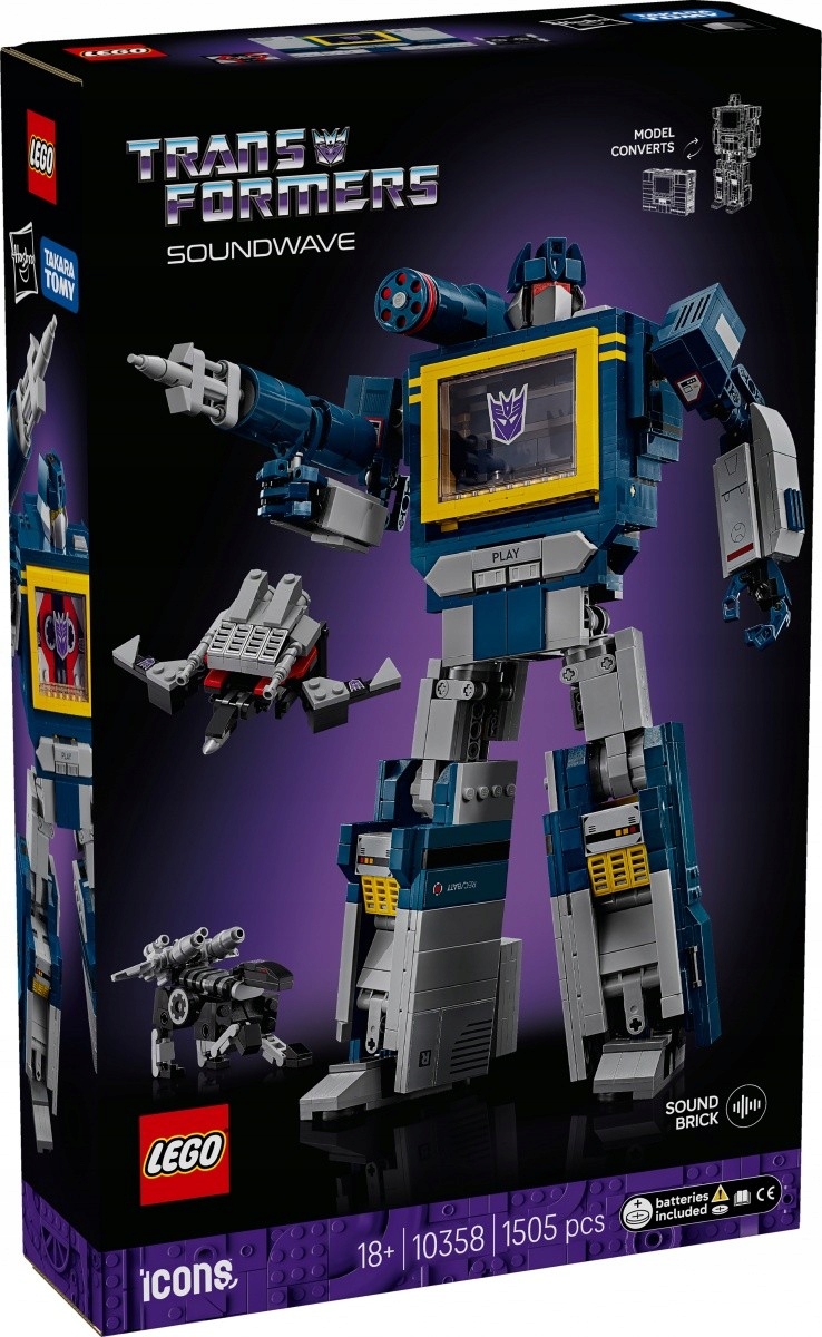 Lego Stavebnice Icons 10358 Transformers: Soundwave
