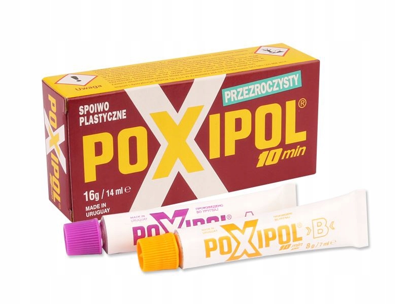 

Poxipol klej dwuskładnikowy przezroczysty 16g/14ml