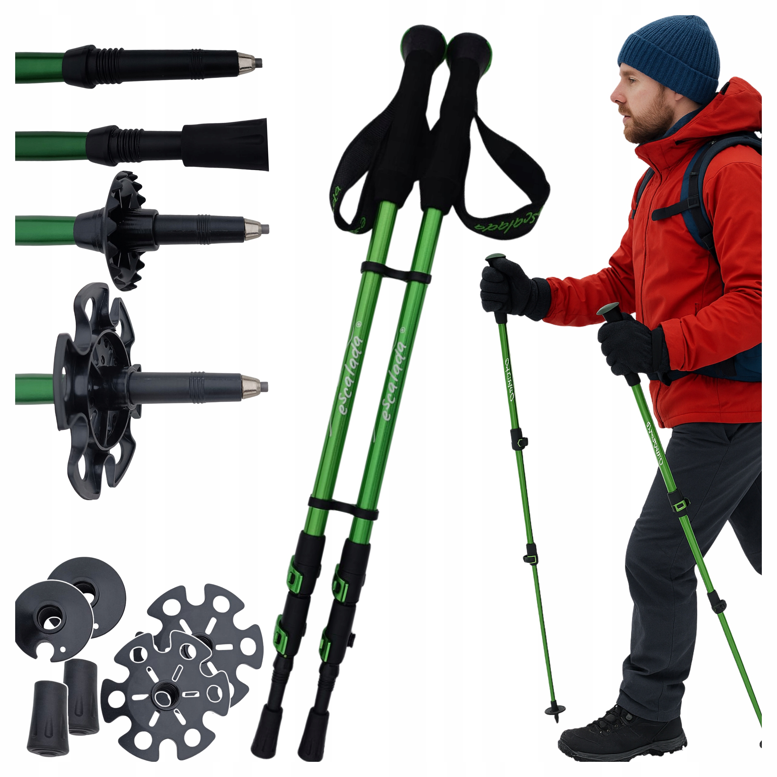 Kije Trekkingowe Nordic Walking Kijki Regulowane Do Chodzenia Lekkie