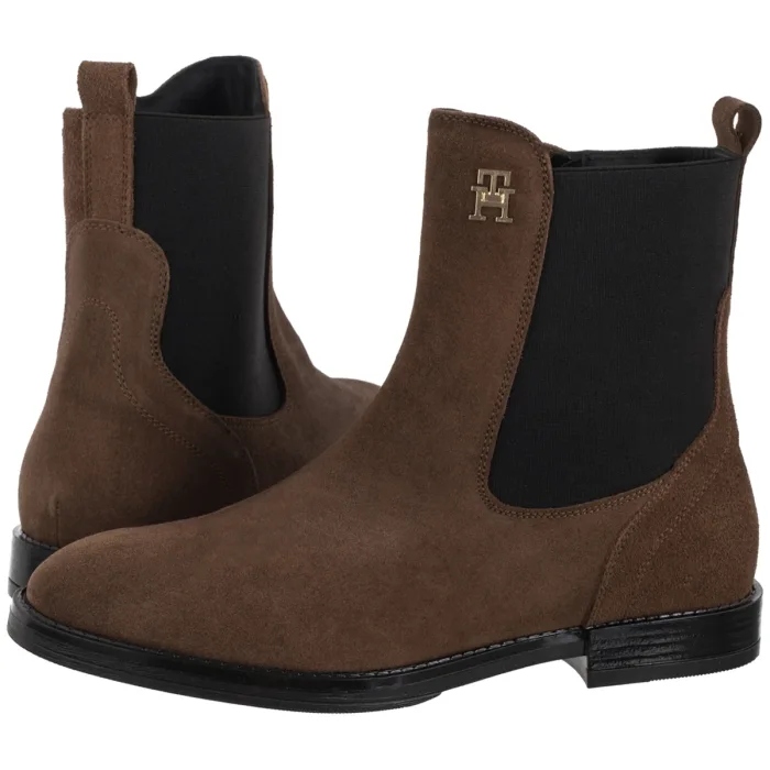 Dámské boty Kotníkové Boty Boty Tommy Hilfiger Chelsea Boot Light Brown