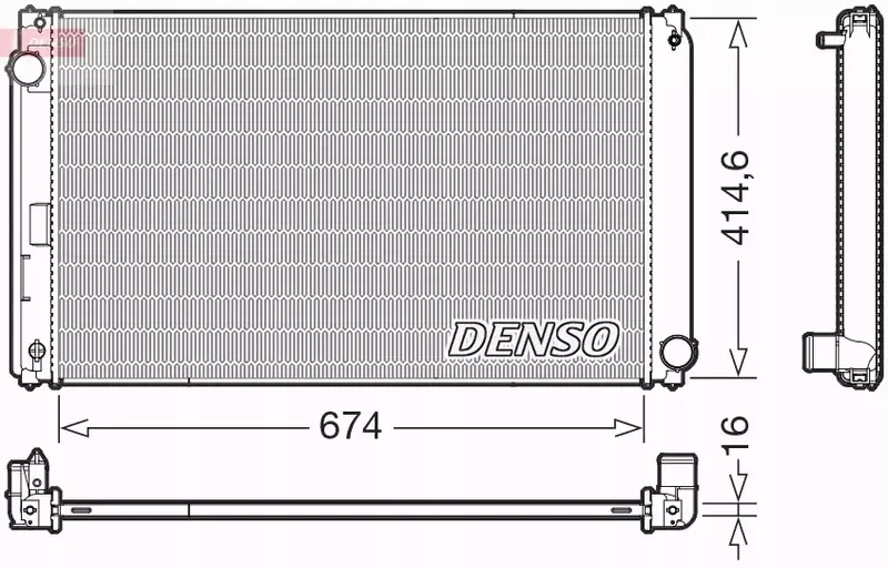DENSO CHŁODNICA WODY DRM50149 Producent części Denso