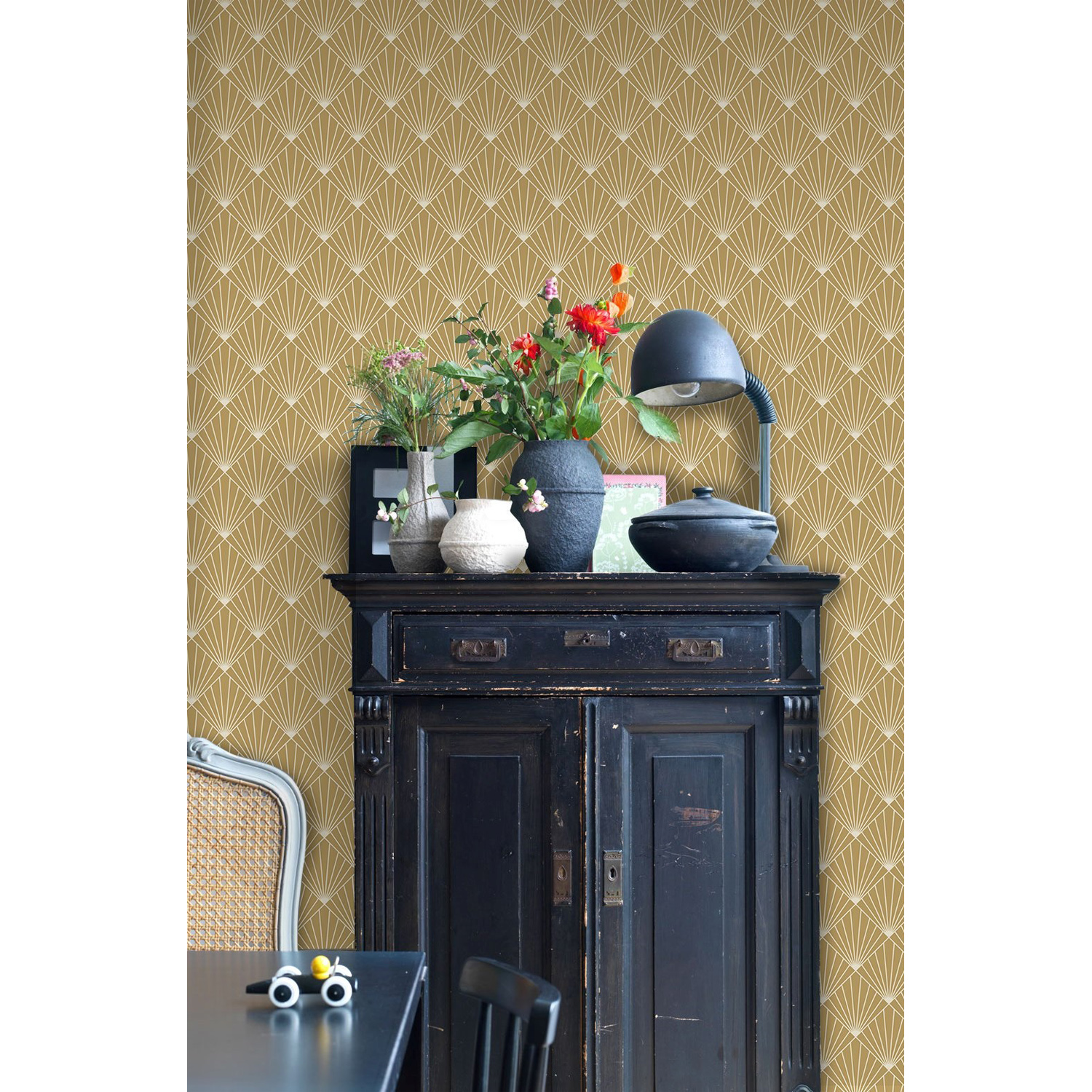 

Tapeta flizelinowa Wzór promienie słońca 152x104cm