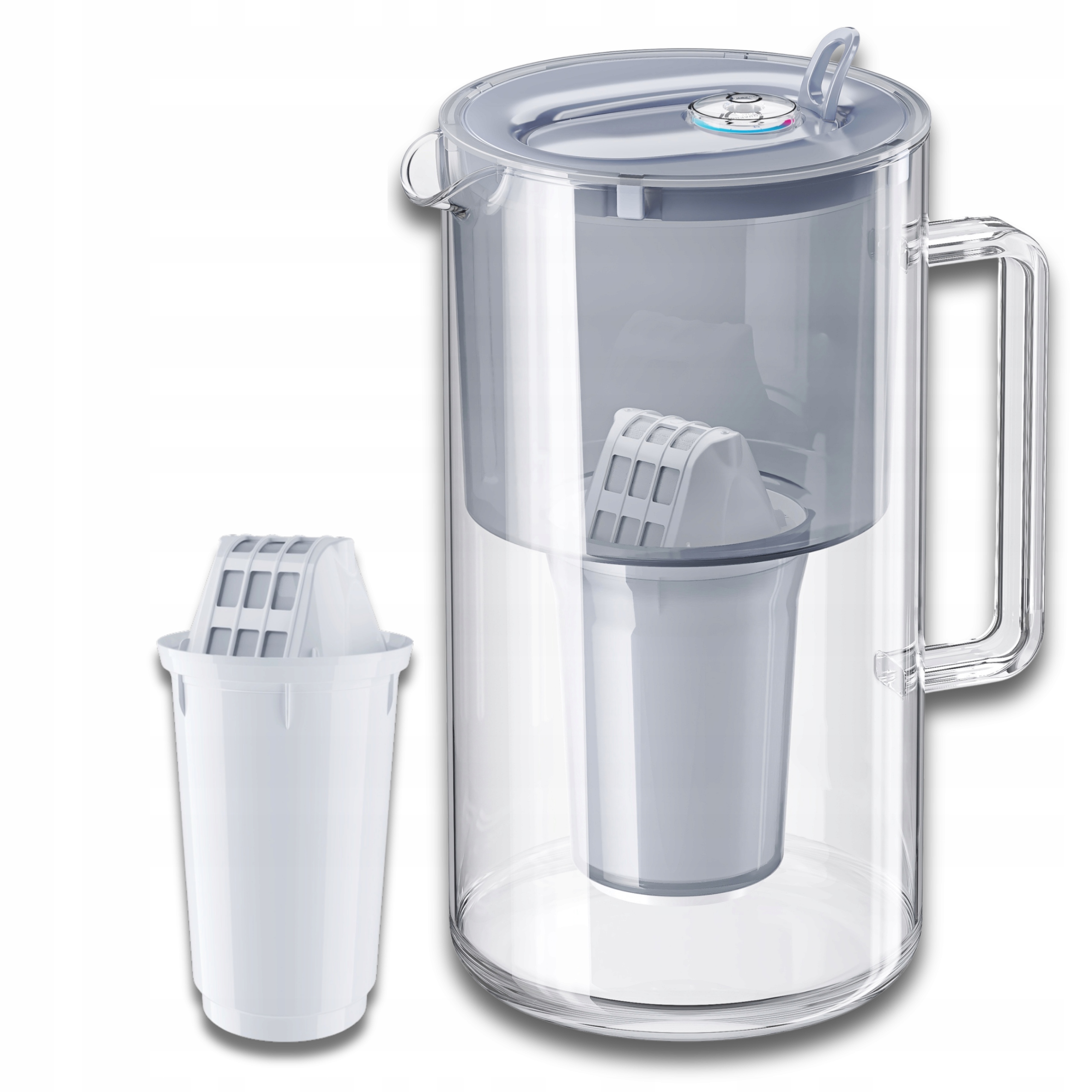 Filtrační konvice skleněná Aquaphor Nord 2,5 l s náplní A5 (350 l), šedá