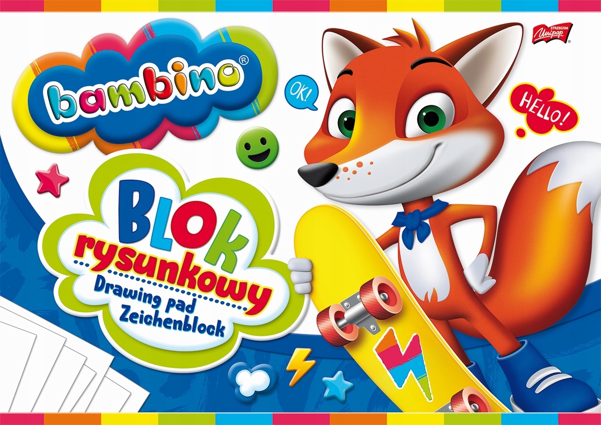 

Blok Rysunkowy Bambino A4 20 kartek 001574 biały