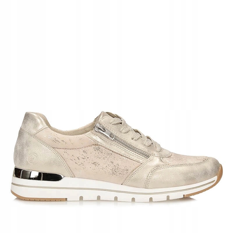 Dámské tenisky Remonte R6700-61 gold zlato béžové polobotky na platformě