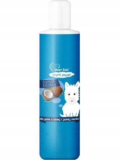 4x Over Zoo Frutti Power Kokosový šampon pro psy s bílou srstí 200 ml