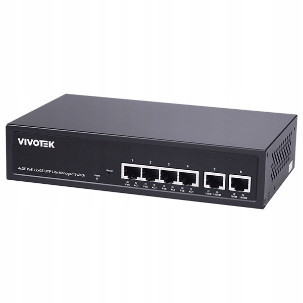 Vivotek 8xGE PoE(802.3af/at/bt, PoE budget 110W), 1xGbE RJ-45, 1xSFP 100M…