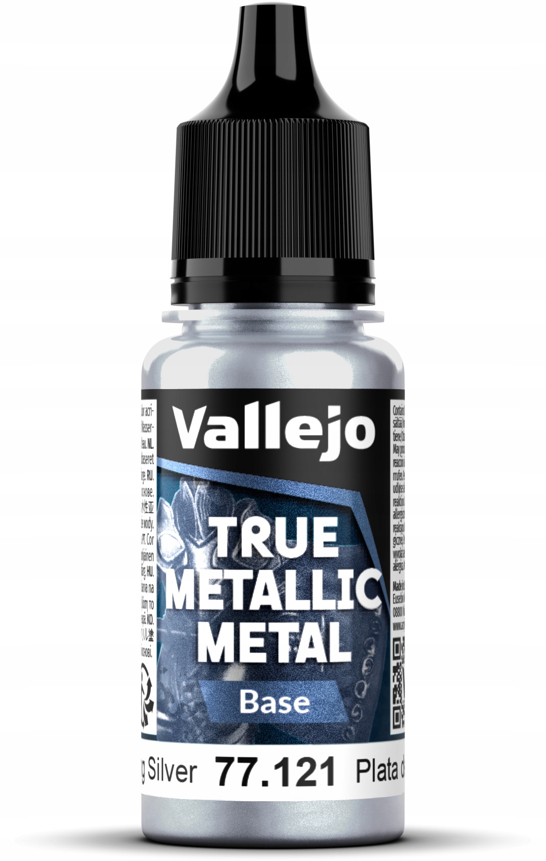Vallejo 77121 True Metallic Metal 18ml Sterling Silver