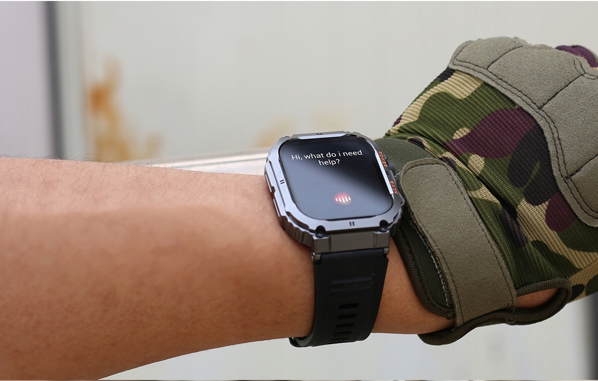 Smartwatch Męski Rozmowy Ciśnienie SpO2 PL 1,96" Kompatybilność systemowa Android iOS