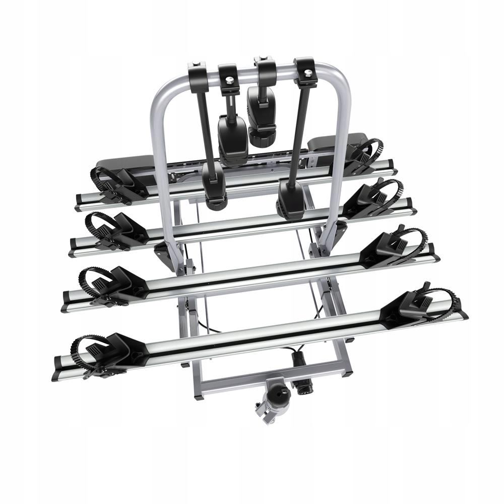 BAGAŻNIK ROWEROWY NA HAK PLATFORMA 4 ROWERY - AMOS - UCHYLANY 13 PIN ZAMEK Waga produktu 24.44 kg