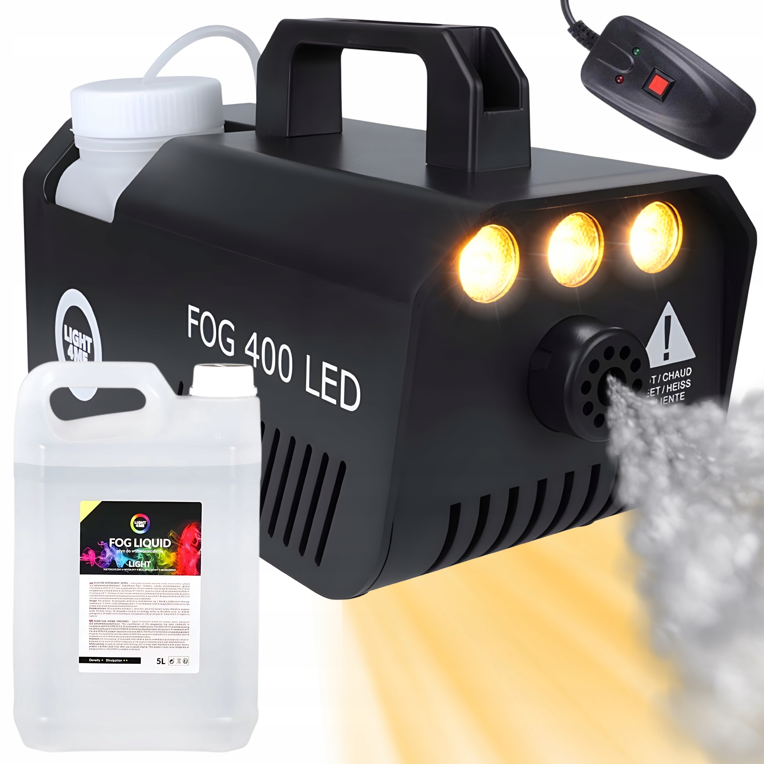 Výrobník Generátoru Kouře Kouřová Odměrka Dálkové Ovládání Mini Led 400V 3V1 Párty Kapalina 5 L
