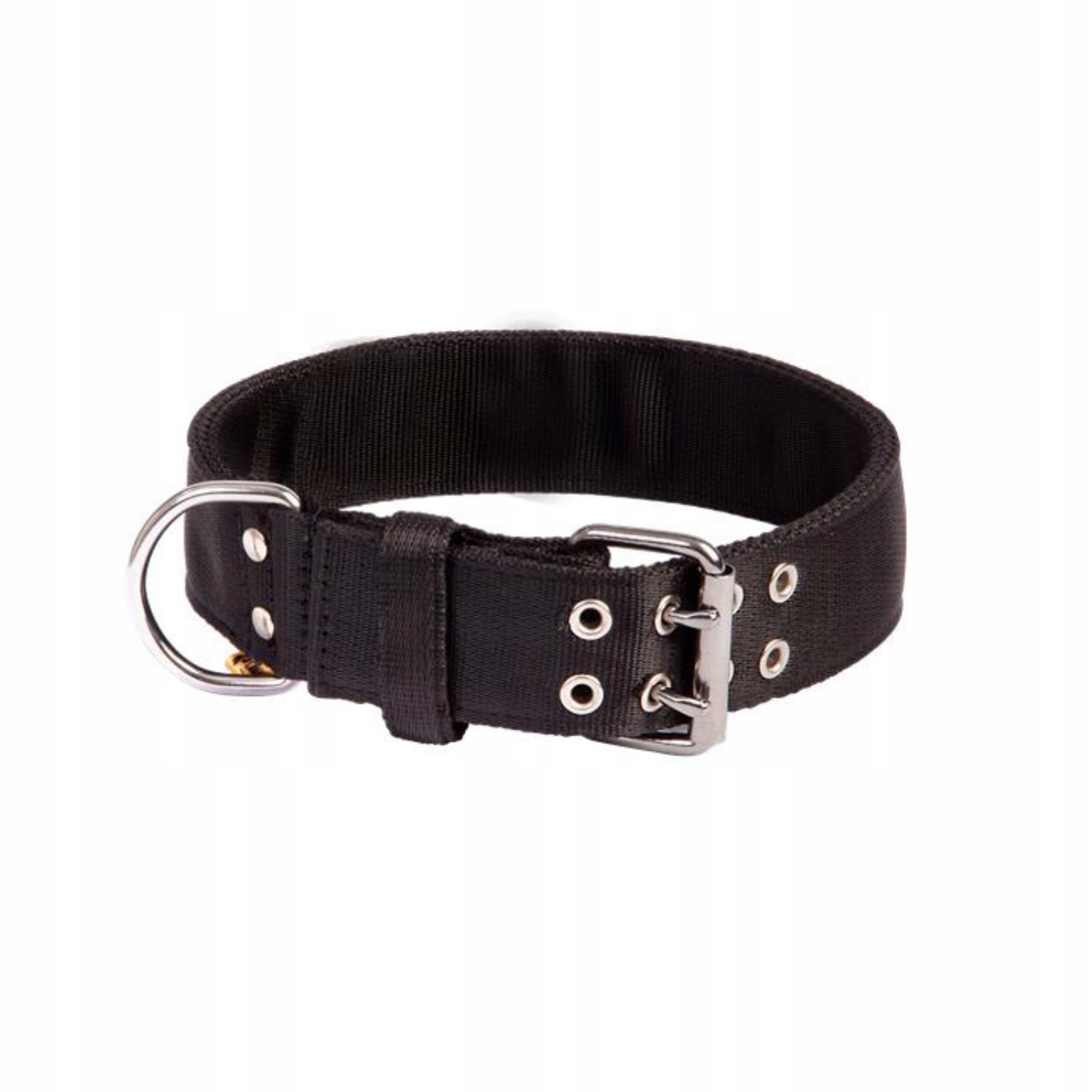 Levně Dingo Obojek z pásky Bull 50-58 cm r. XL Černý