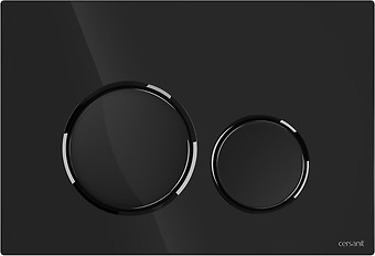Splachovací tlačítko pro Wc Cersanit Luna Černý Gun Metal K97-0582