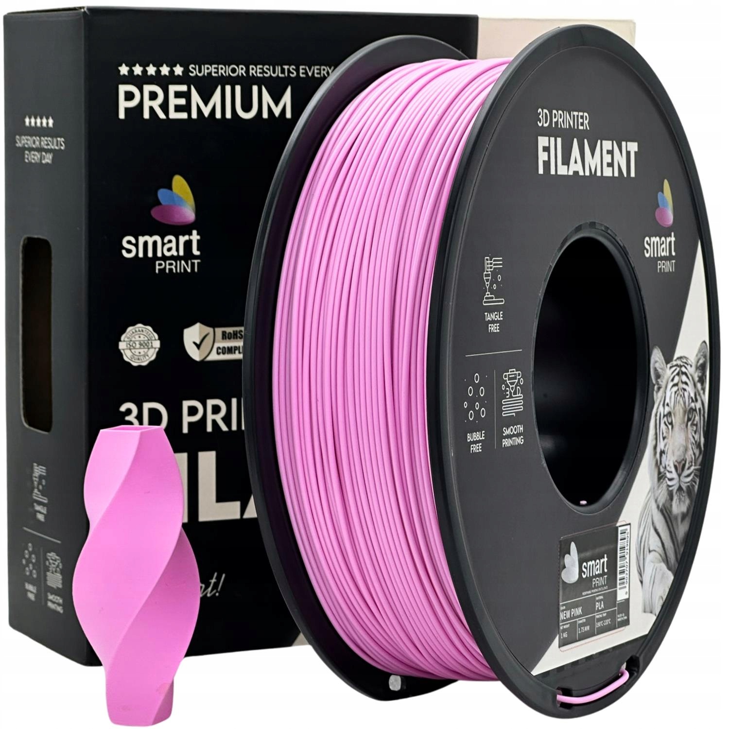 3 x Filament Pla Smart Print 1.75mm 1kg Różowy New Pink